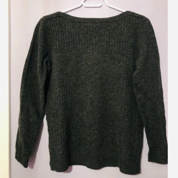 Madewell Pinewood Merino Wool Sweater in Grey - Picture 5 of 5